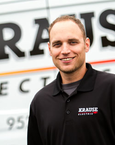 Mike Mueller, Electrician for Krause Electric, Inc. MN